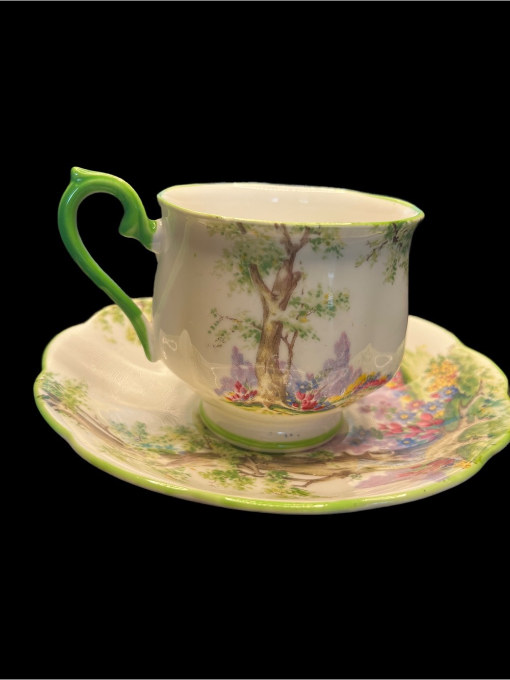 Royal Albert Greenwood Tree Bone China Tea Cup & Saucer Set England 774783